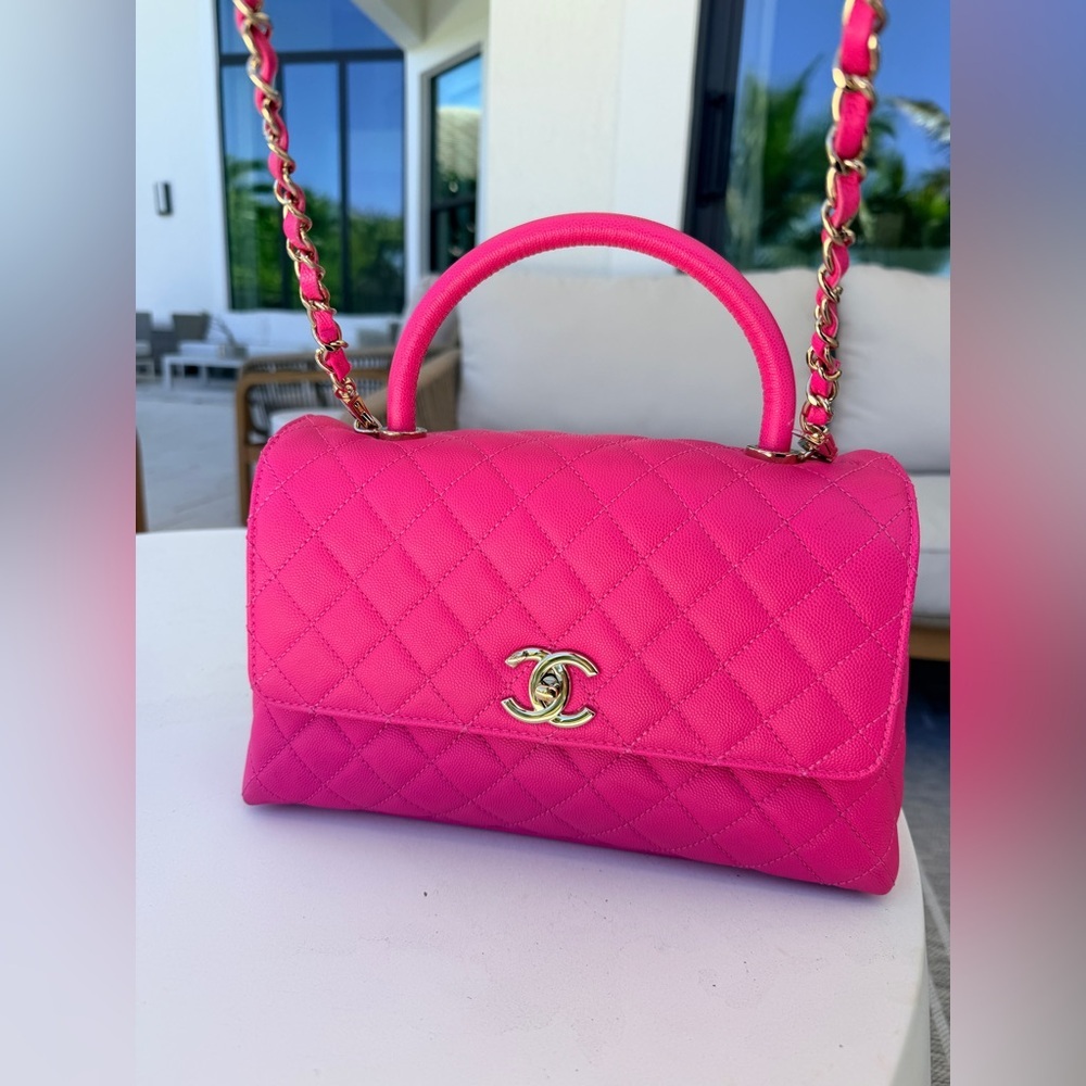 Chanel Coco Top Handle medium Flap Bag - Picture 2 of 12